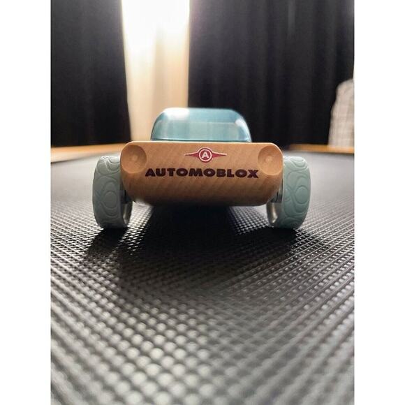 Calello Authentic Automoblox - Teal (light) Blue Car Wood toy - Picture 6 of 8